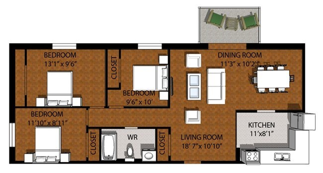 3HAB/1BA - 1030 Pearson Dr