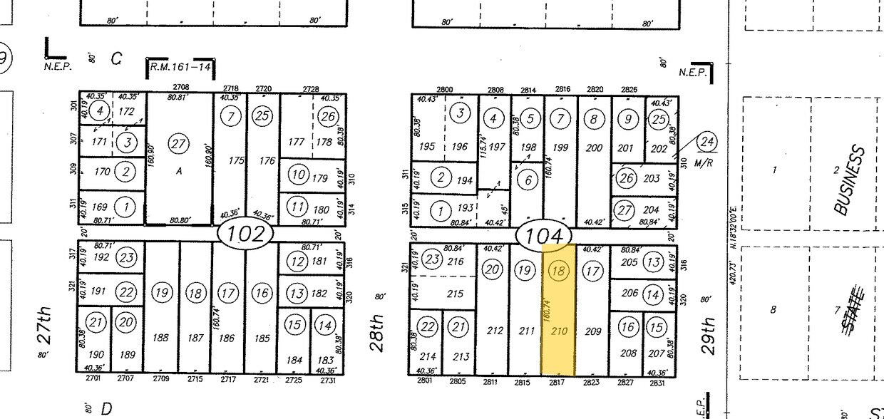 Plat Map - Lago Apartments