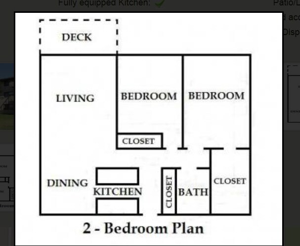 2BR/1BA - Lakeside