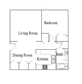 1HAB/1BA - Sandy Hill I & II Apartments