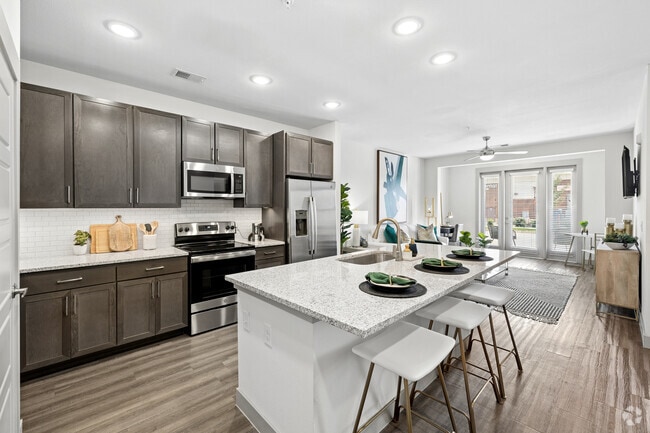 A2 1BR, 1BA - 861SF - Kitchen - The Harper