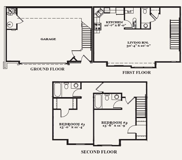 Victory Place Apartments – 2 Bedroom 2.5 Bath