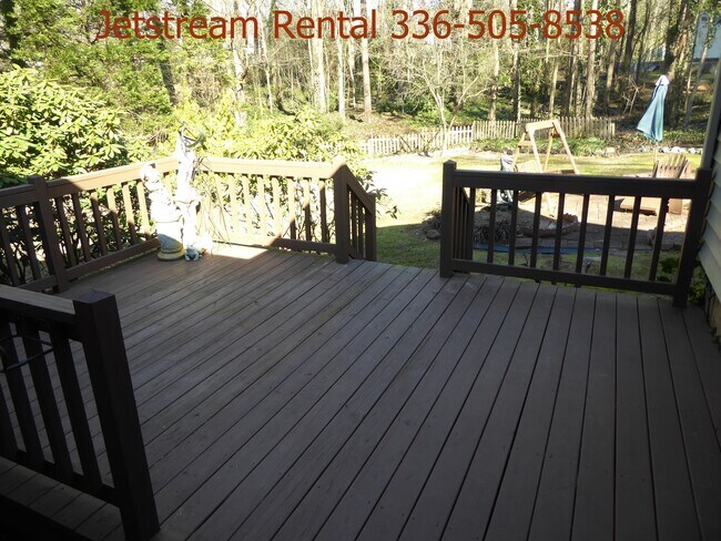Back deck - 1109 Wells Cir