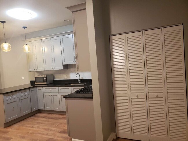 Newly remodeled kitchen with granite countertops and new appliances - 2892 S Archer Ave