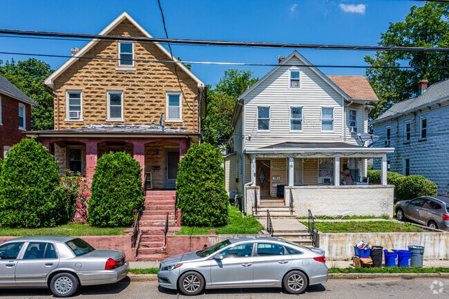 Single family multi floor homes are scattered throughout South River, NJ.