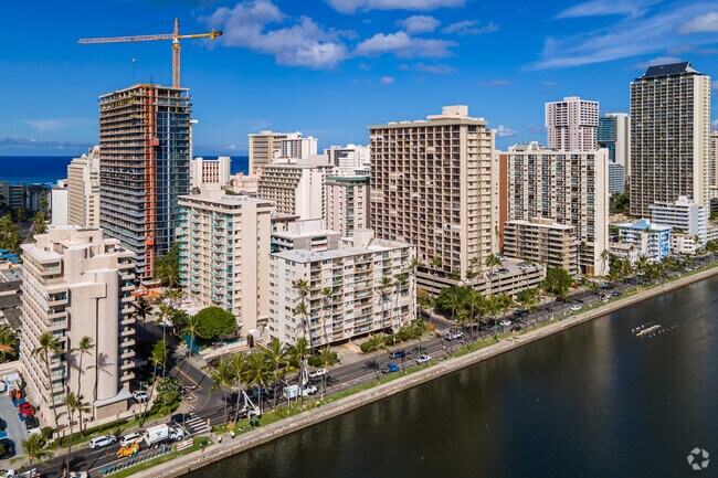 Aerial Photo - Ala Wai Palms