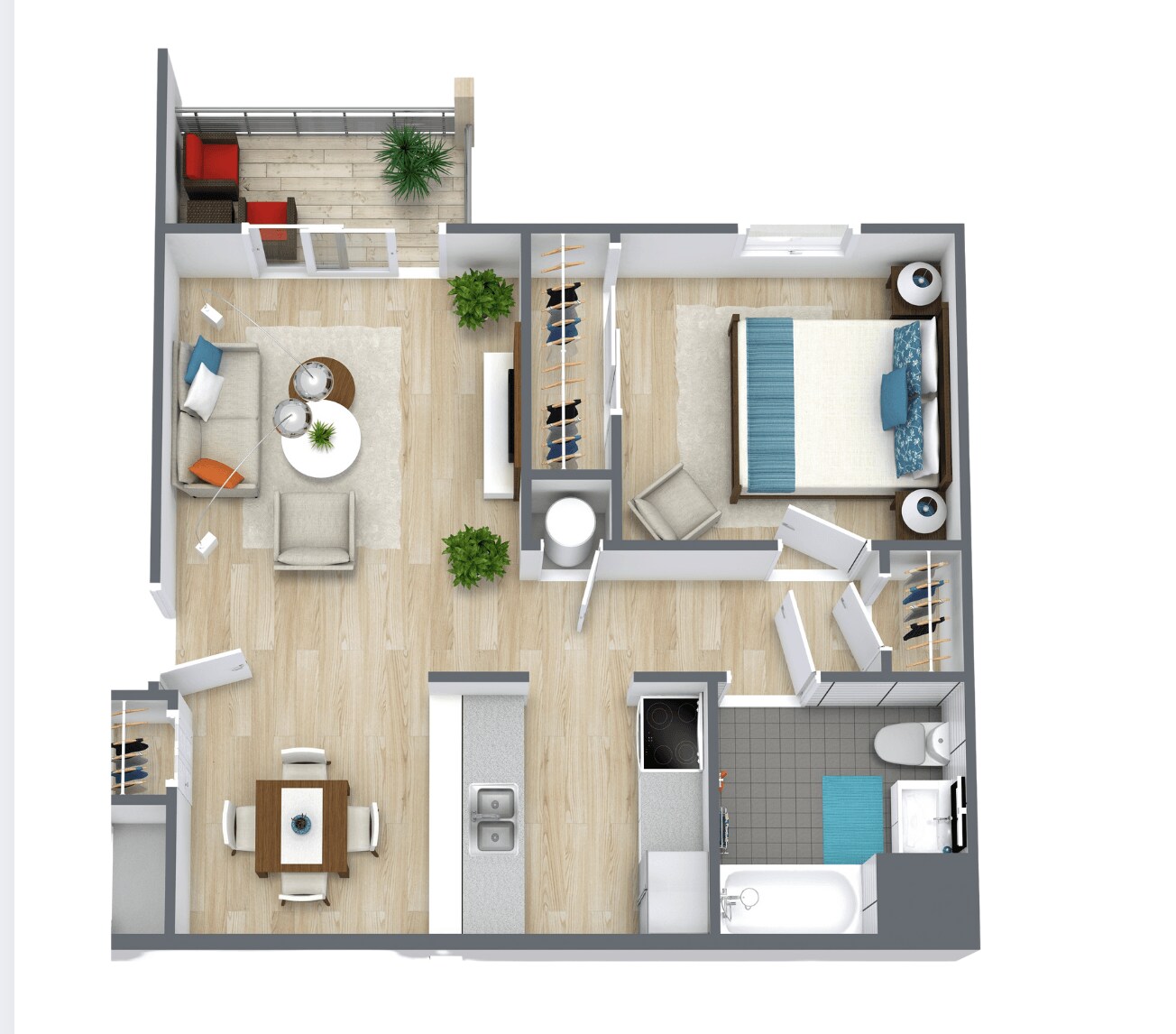Steedman Apartments – One Bedroom One Bath