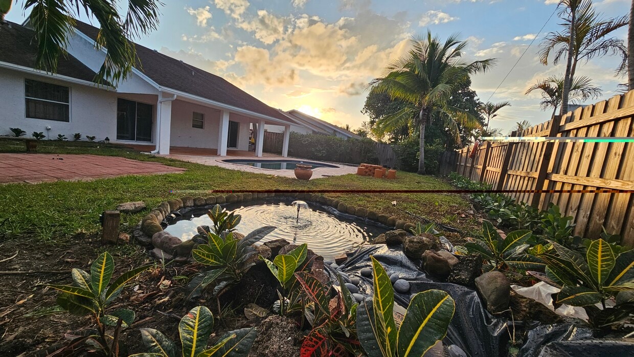 Back yard- pond- pool - 6070 Serene Run (Greenacres, FL)