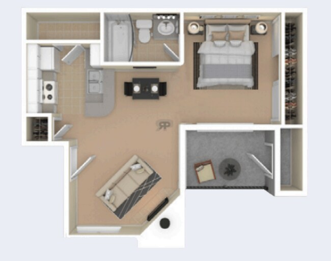 Plano de planta - The Trails Apartments
