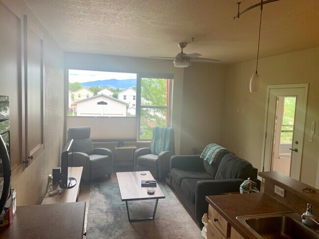 Large living area with gorgeous mountain views. - 2101 Dearborn Ave