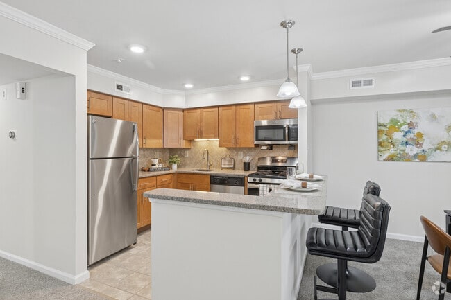 The Cambridge - 2BR, 1BA - 1,000SF - Kitchen - Newtown Place