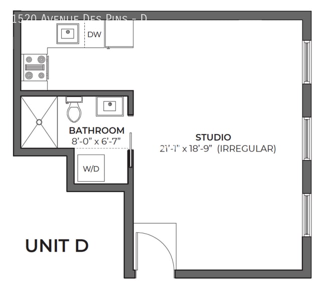 Photo du bâtiment - 1520 Av des Pins O