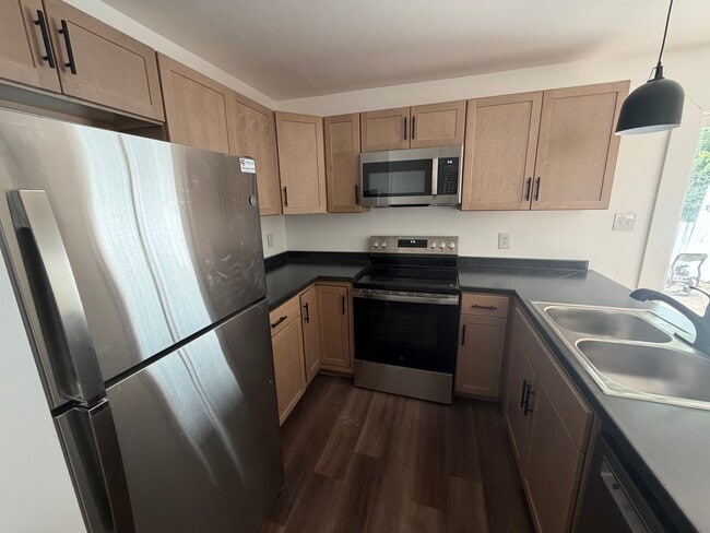 Completely renovated kitchen with new cabinets ,countertop and appliances - 204 Betty St