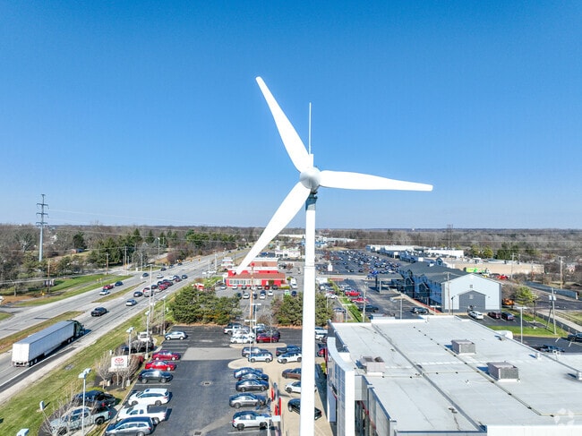 There are a few wind turbines around the Delaware area.