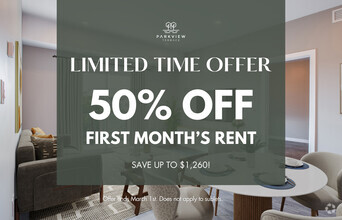 Limited Time Offer - Parkview Terrace