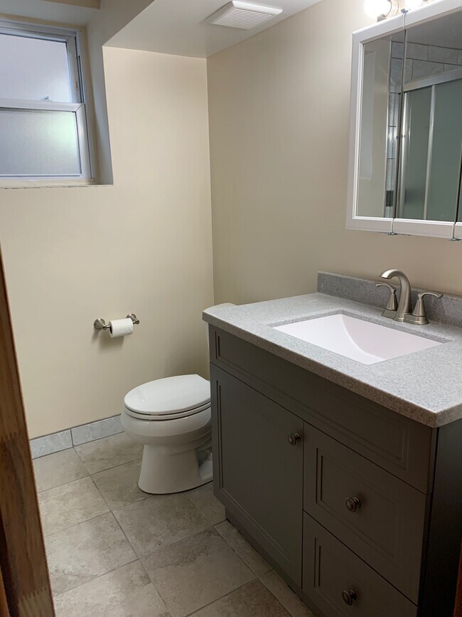 Newly redone washroom - 6136 S Narragansett Ave