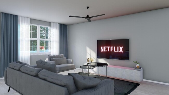 Living Room Rendering - 2344 Mercer University Dr