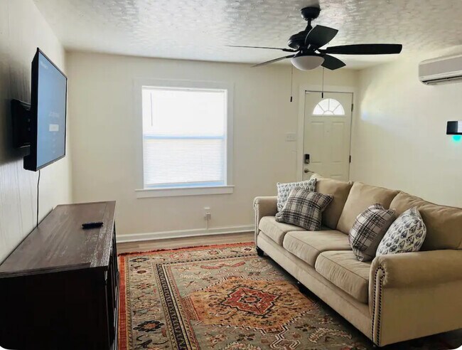Living room with smart TV - 1000 N Kentucky Ave