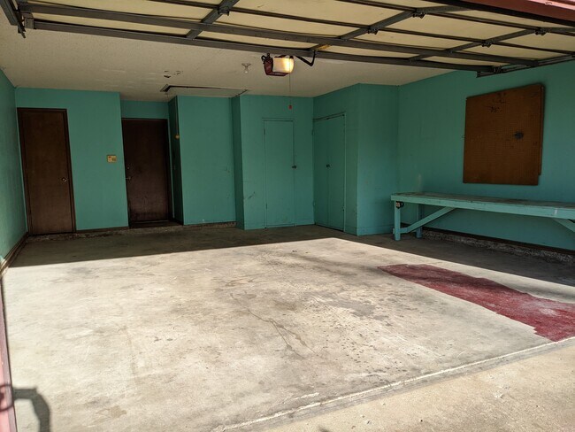 Spacious 2 Car garage with added storage space - 1616 Julie Plz