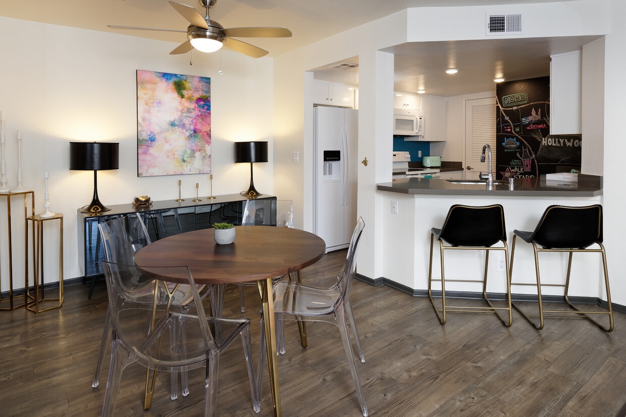 AVA Studio City — Kitchen & Dining Area