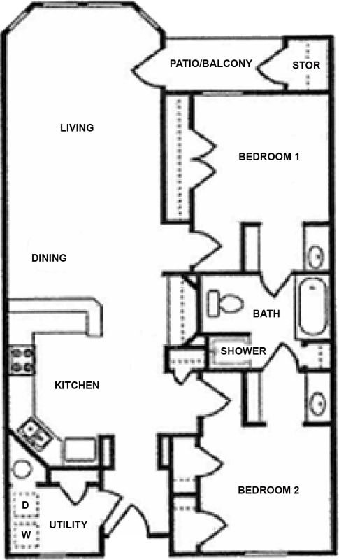 Ducha con bañera 2x1 - Stone Brook Seniors