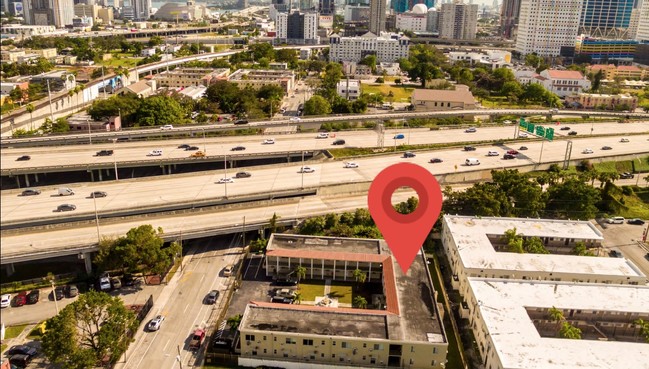 Aerial Photo - The Beckham Downtown Miami Apartments