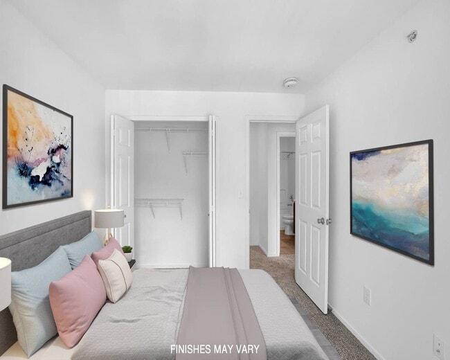 Tulip Layout Model Bedroom - LakePointe Apartments