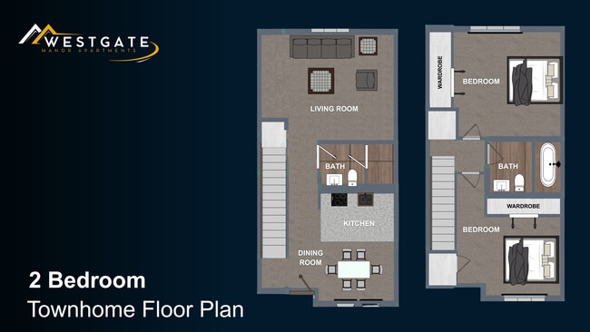 Plano de planta - Westgate Manor Apartments