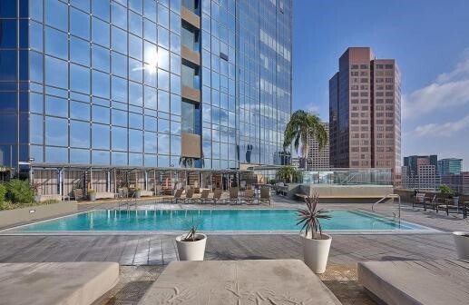 High Rise Pool Deck w/ View DTLA - 1100 Wilshire Blvd