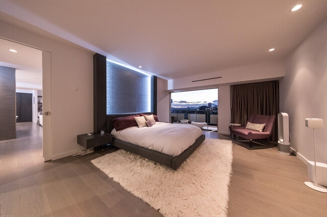 Stunning views from the master bedroom - 1155 N La Cienega Blvd