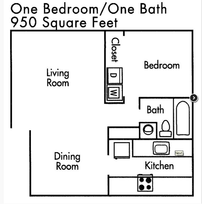 1HAB/1BA - Timberwood Apartments