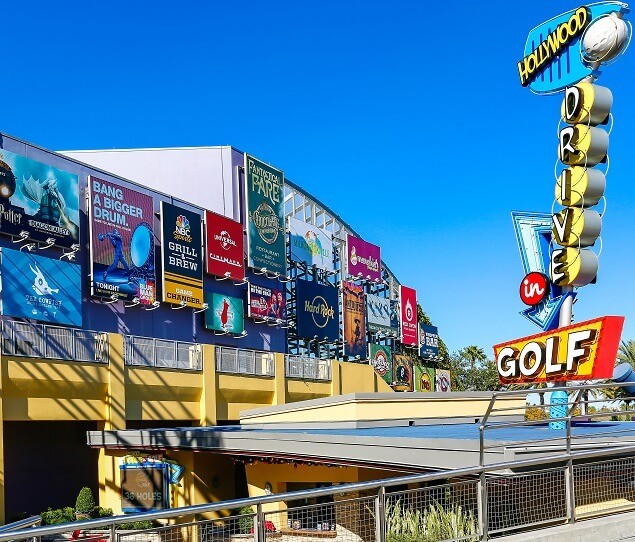 Universal CityWalk, located along the edge of Universal Studios, contains shops and restaurants
