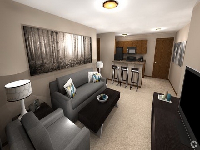 Living Room - Prairie Vista Apartments