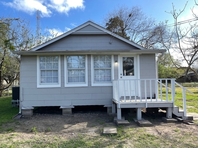 Back of House View & Bsck Porch - 520 Stimson St