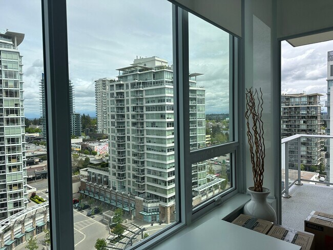 View from condo’s living room - 1303-15165 Thrift Av