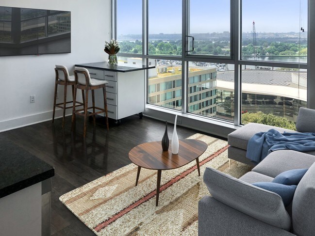 One Bedroom Apartment Kitchen and Living Area at The Lex - Leo at Waterfront