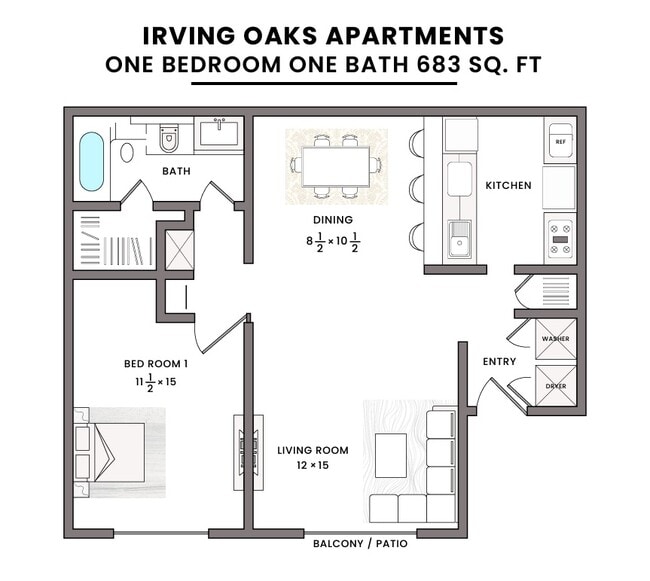Floorplan - Irving Oaks