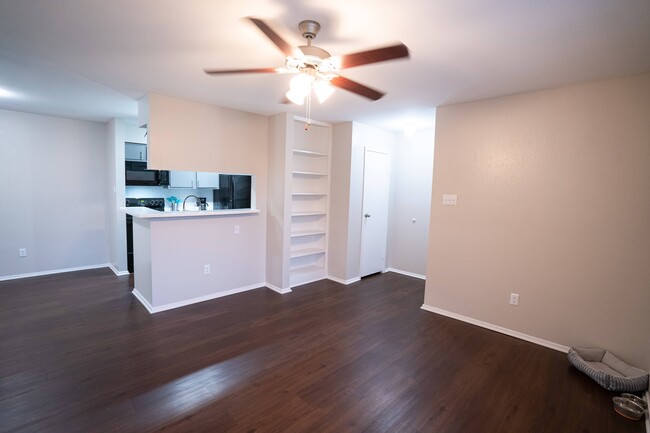 Living room - The Brazos Apartments