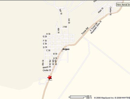 Map - Trona Mobile Home Park