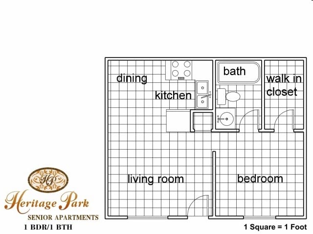 1BR/1BA - Heritage Park