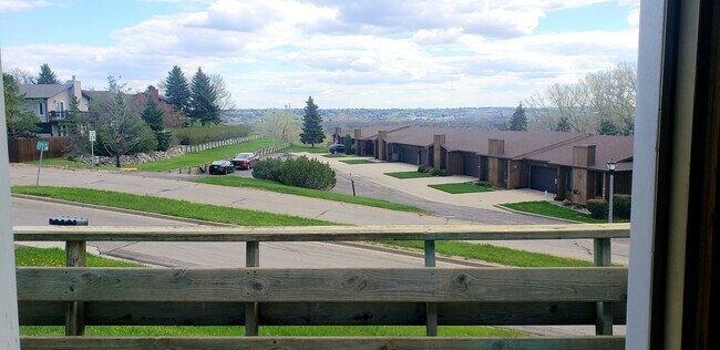 View from balcony. At night you can see the Minot lights. - 1200 Glacial Dr