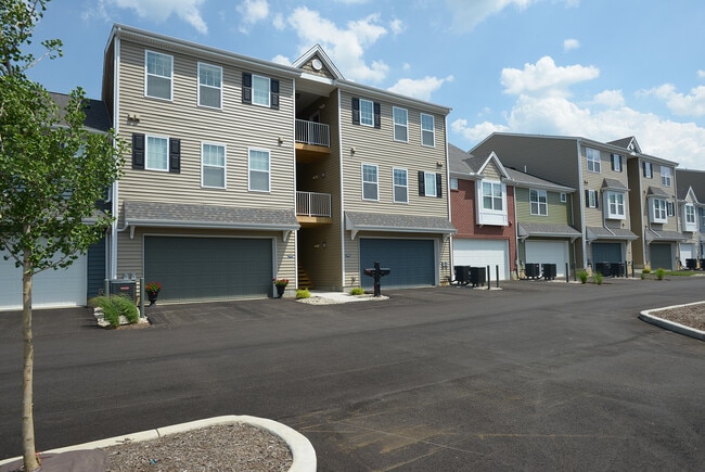 Backside of Rowhouses - Riverwalk Flats Apartments - RWF