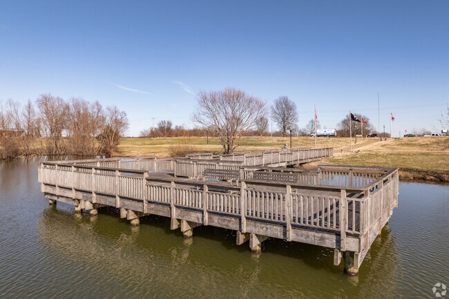 Veteran's Park in Union City features an 11 acre lake with a fishing pier.