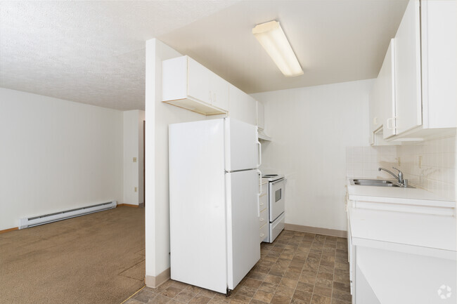 1HAB, 1BA - 578 ft² - Cocina - Colfax Sandhill Apartments