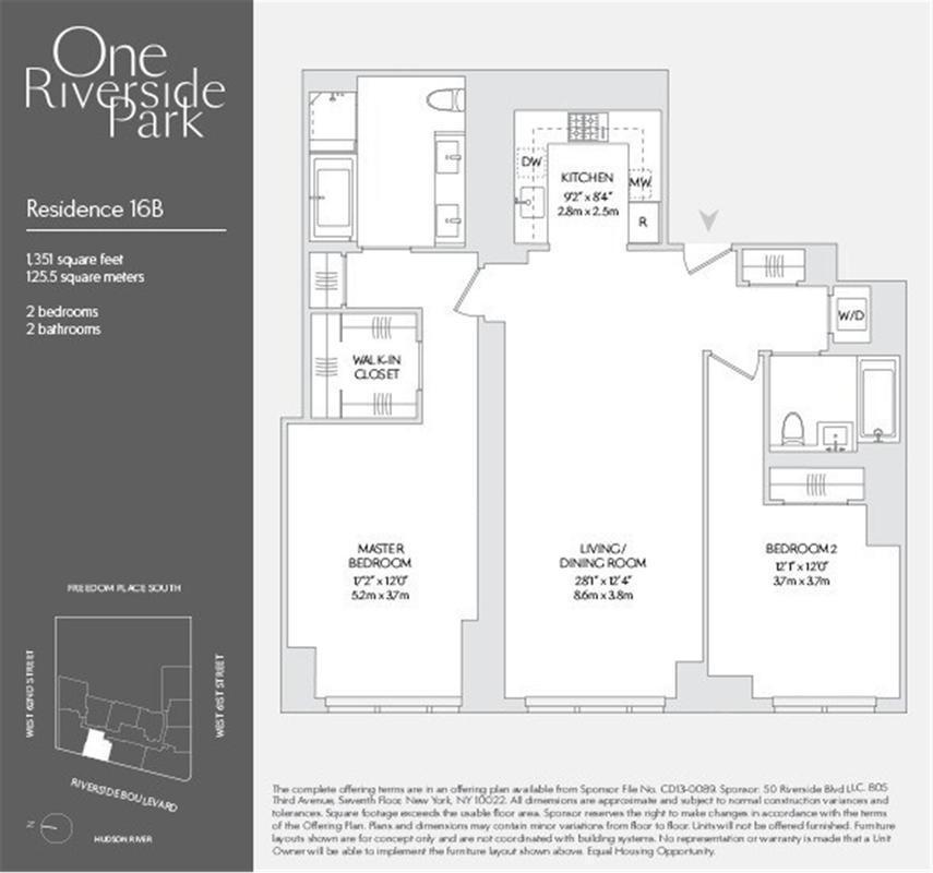 50 Riverside Blvd Unit 16B, New York, NY 10069 Apartment for Rent in