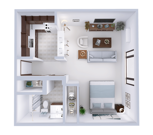 Plano de planta - The Grant Apartments