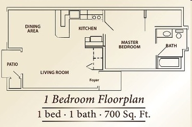 1HAB/1BA - Golf Club Apartments