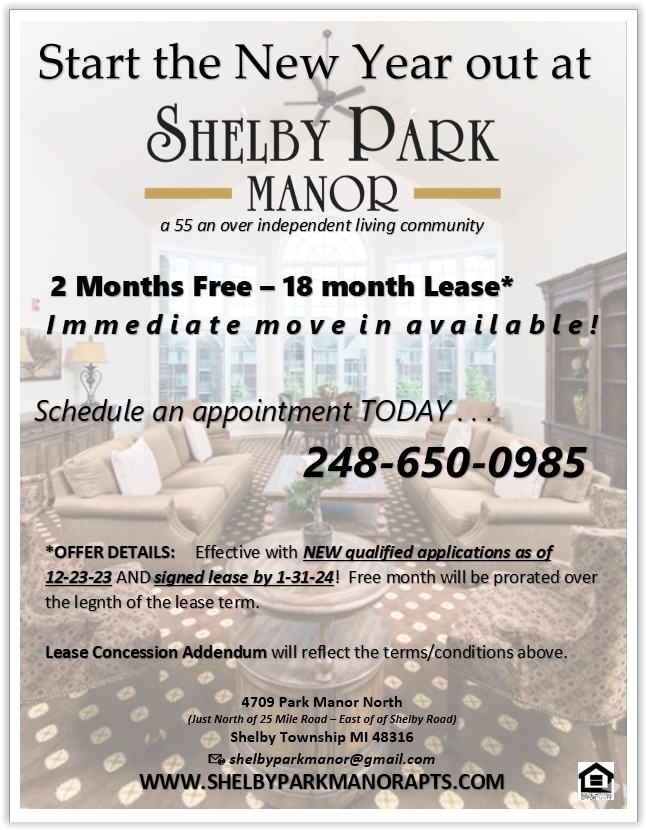 Senior Living Apartments For Rent in Shelby Township, MI 23 Rentals