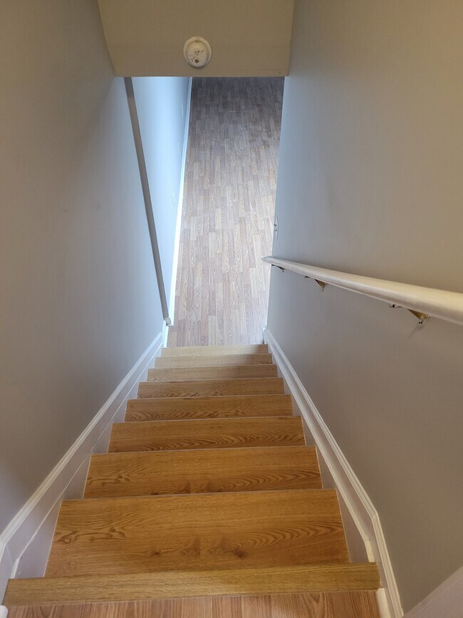 Stairs to basement - 103 Rip Van Dam Ct