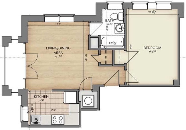 1 HABITACIÓN/BALCÓN - Dahlgreen Courts